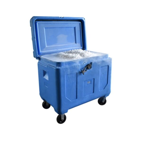 tøris-piler i pallecontainer